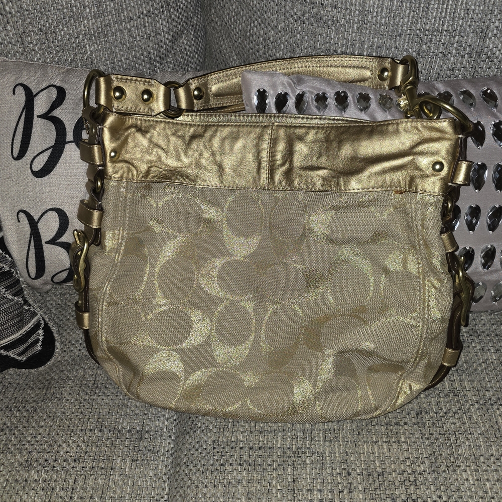 Coach Gold Hobo Bag
